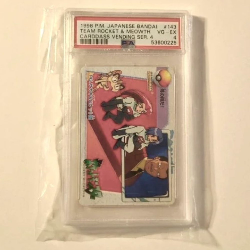 1998 Pokemon Card - Team Rocket & Meowth - PSA Graded